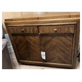Vintage bar cabinet with fold out leafs
