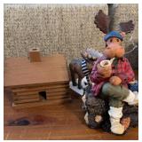 Mary Moosemas & cabin incense smoker,