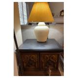 End table and lamp