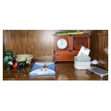 Scottish terrier, owl, figurines, and more