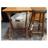 TV tray and stool