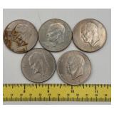 1971 Eisenhower dollar coins
