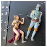Boba Fett and princess Leah Christmas ornaments