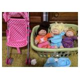 Cabbage Patch dolls, and toys stroller