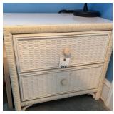 Nightstand two drawers with lamp