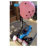 Child scooter with safety gear