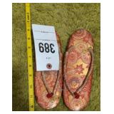 Japanese sandals red