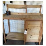 Wooden potting bench/workstation