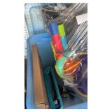 Miscellaneous tote, sprayers, and summer toys