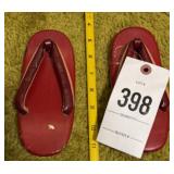 Geta Japanese sandals red