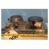Trinket boxes, Power jar, tray....