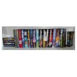 Clive Cussler books, hard and soft back