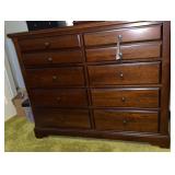 Cherry wood dresser eight drawers
