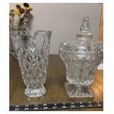 Vase & candy dish with lid