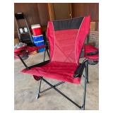 Folding camping chair red