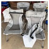 Folding chairs gray 4