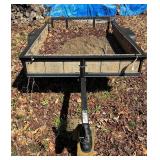 Black utility trailer with bill of sale