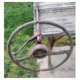 Vintage Sterring Wheel and Column