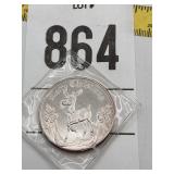 1999 piece on earth, one troy ounce .9995 silver