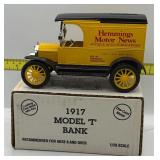 ERTL Die Cast Bank 1917 Model T Bank