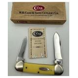 Case double blade, yellow pocket knife