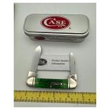 Case, red and green pocket knife