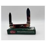 Case XX cranberry cane pocket knife