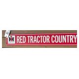 International harvester red tractor country sign