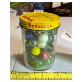 Sessions jar with marbles