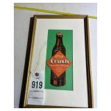 Crush framed Advertising piece