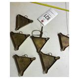 Vintage brass ashtrays