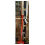 Large mallet and level