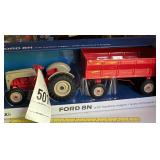 Ford 8N with wagon toy tractor