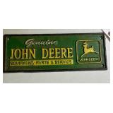 John Deere cast iron Sign