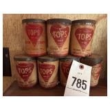 Tops, Scottï¿½s snuff glass container with lids