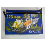 223 Rem Silver Bear Zink Plated case
