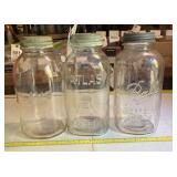 Glass jars with Zinc lids