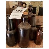 Vintage Clorox/Brown glass bottles