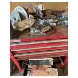 Rolling toolbox with contents
