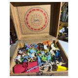 Vintage cowboy, Indian toys and Case