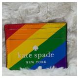 Kate Spade New with Tags Pride Card Holder Rainbow
