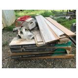 Flooring and sewing machine