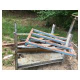 Metal Table frame and scrap