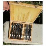 Drill Bits (wooden box)
