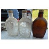 Vintage glass bottles