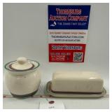 Pfaltzgraff Butter and sugar bowl