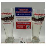 Budweiser tall glasses