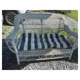 Wicker loveseat