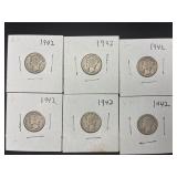 Mercury dimes 1942