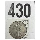 1943 Walking liberty half